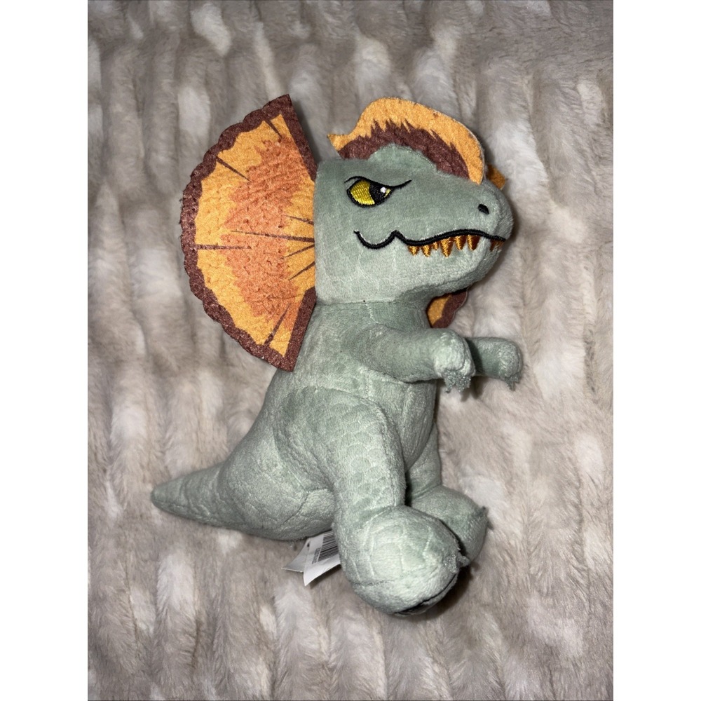 Jurassic World Dilophosaurus Plush Just Play Stuffed Animal Dinosaur Cute Toy 7"